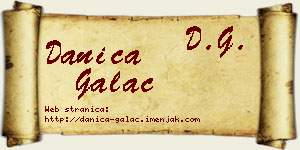 Danica Galac vizit kartica